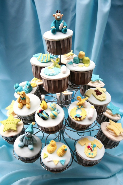 Baby Boy Cupcake Decorating Ideas
 Baby cupcakes Baby Shower Decoration Ideas