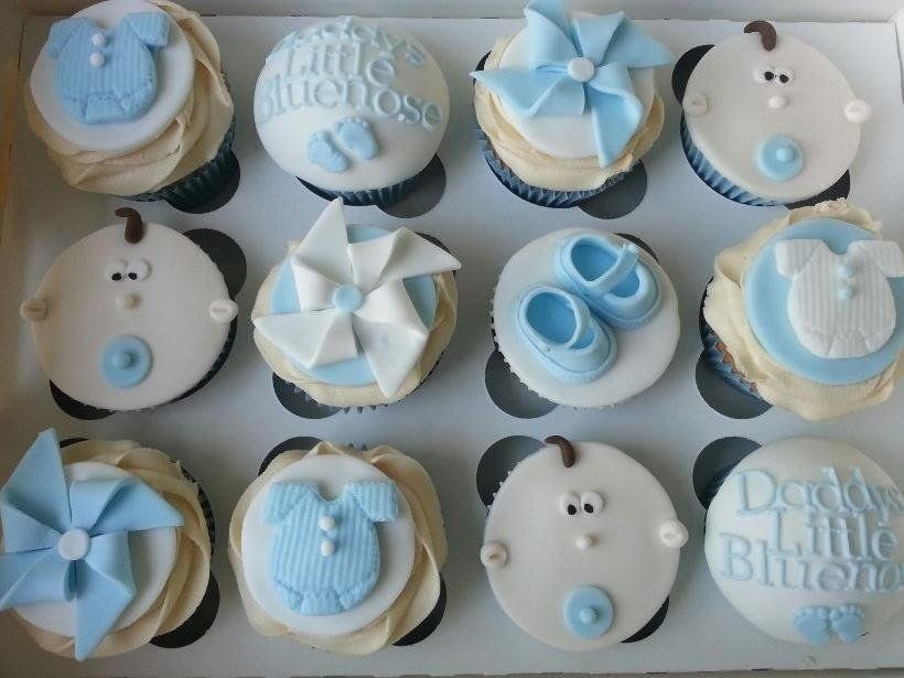 Baby Boy Cupcake Decorating Ideas
 Great idea for an up ing baby shower