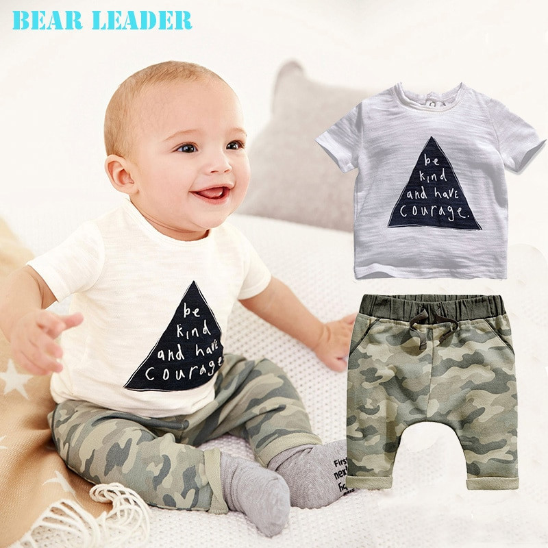 Baby Boy Fashion Clothes
 Bear Leader 2018 kids boys summer style infant clothes