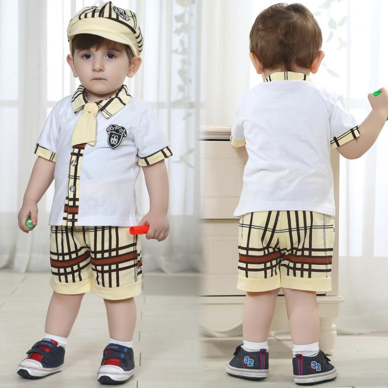 Baby Boy Fashion Clothes
 baby boy clothes summer style boys preppy newborn cotton