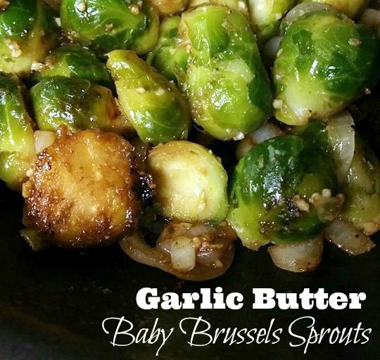 Baby Brussel Sprouts Recipes
 Garlic Butter Baby Brussels Sprouts Aunt Bee s Recipes