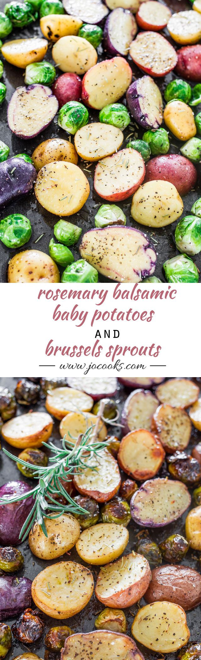 Baby Brussel Sprouts Recipes
 Rosemary Balsamic Baby Potatoes and Brussels Sprouts
