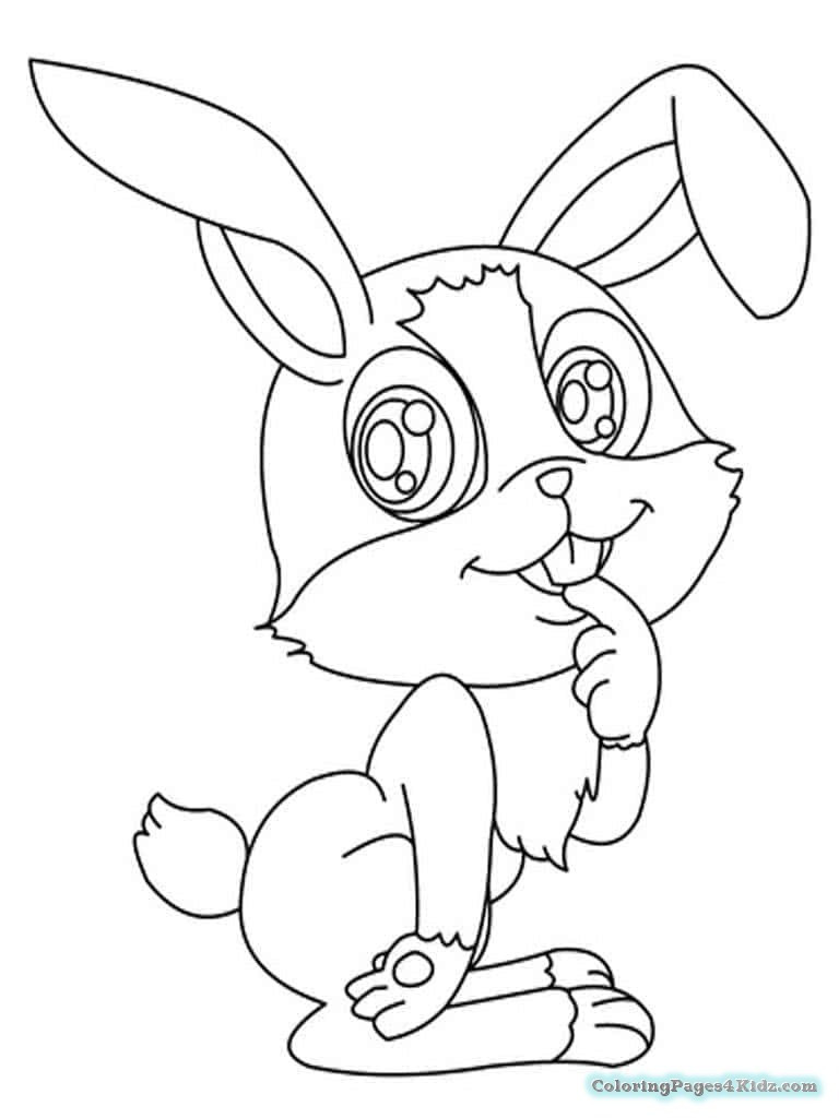Baby Bunny Coloring Page
 Coloring Pages Cute Baby Bunnies