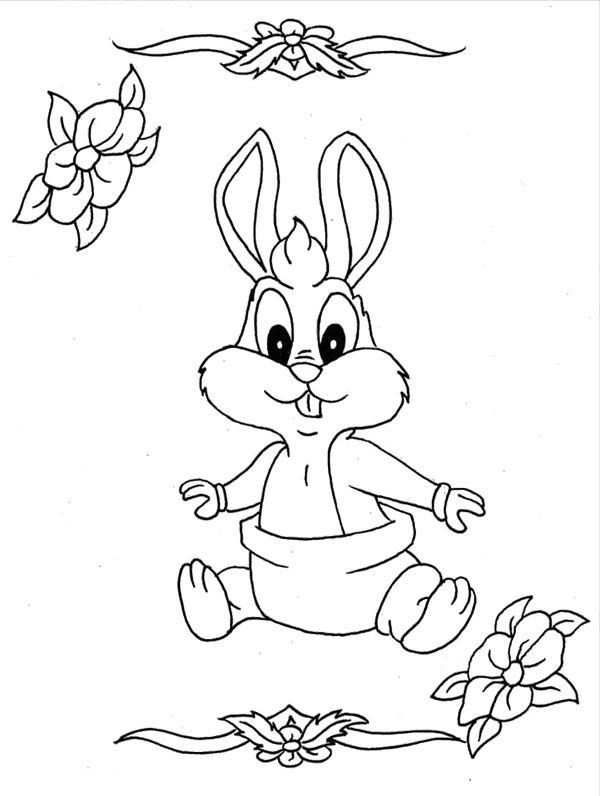 Baby Bunny Coloring Page
 21 best Looney Tunes images on Pinterest