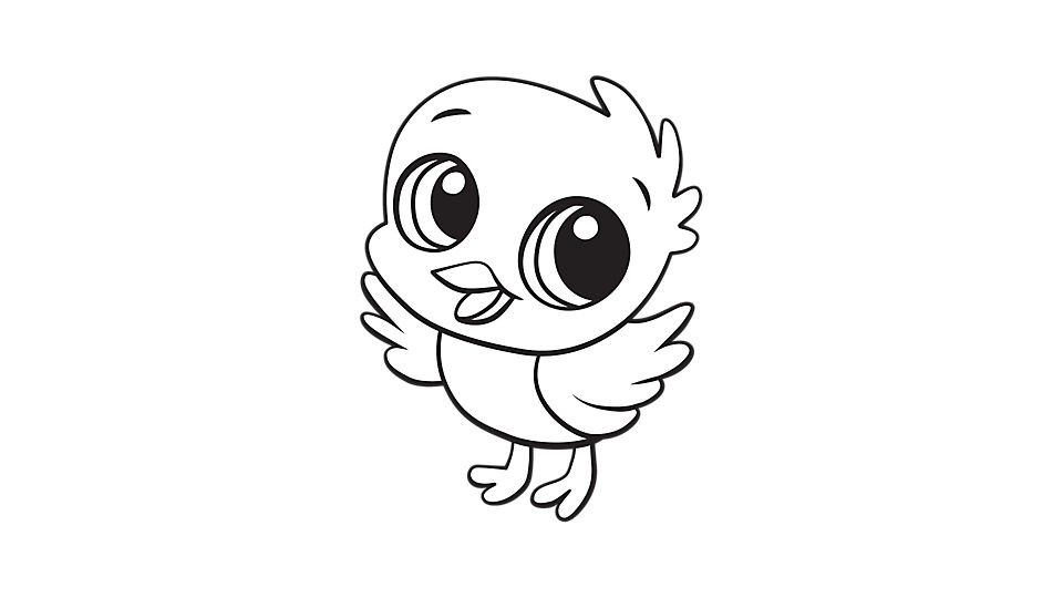 Baby Chicks Coloring Pages
 Baby chick coloring printable