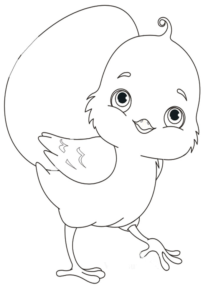 Baby Chicks Coloring Pages
 Baby Chick coloring pages Download and print Baby Chick