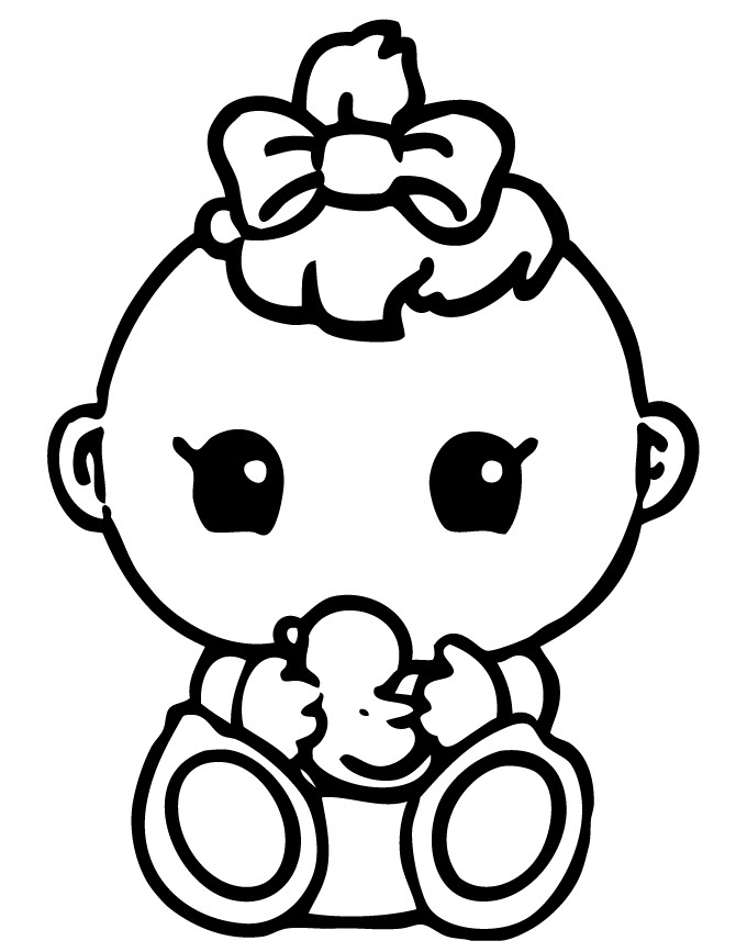 Baby Coloring Sheet
 Squinkies Baby Coloring Page
