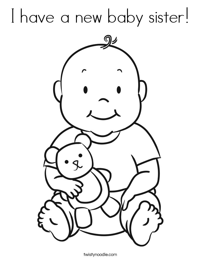 Baby Coloring Sheet
 25 Wonderful New Born Baby Wishes