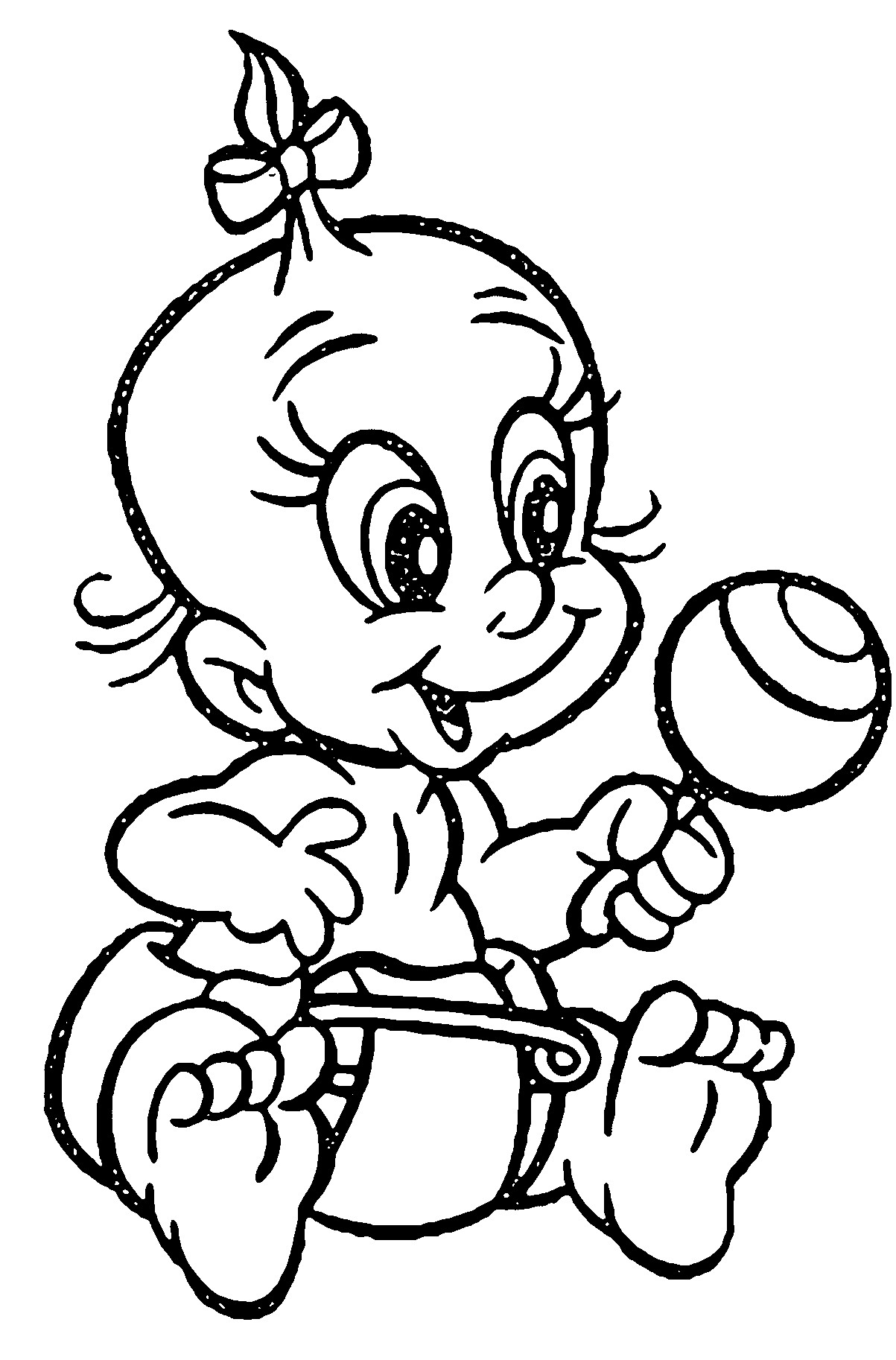 Baby Coloring Sheet
 Roger Rabbit & Jessica Rabbit Coloring Pages