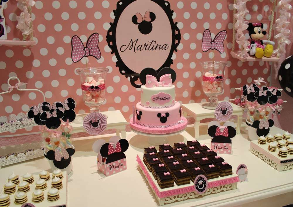Baby Disney Party Supplies
 Mickey Mouse Minnie Mouse Baptism Party Ideas