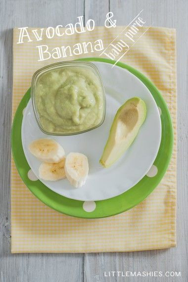 Baby Food Avocado Recipe
 Baby food recipe Avocado & Banana puree from Little