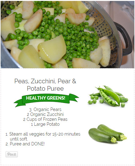 Baby Food Peas Recipe
 Peas Pear Zucchini & potato puree