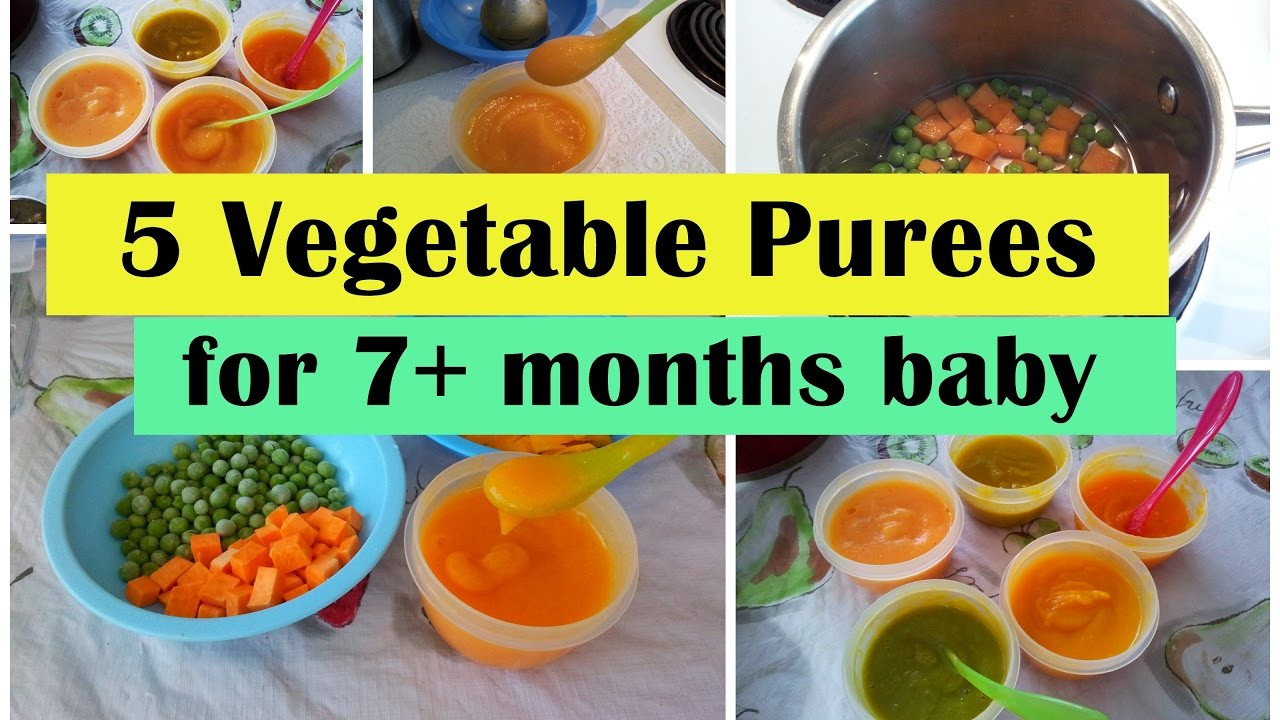 Baby Food Recipes 9 Month Old
 5 Ve able Purees for 7 months baby Stage 2 Homemade