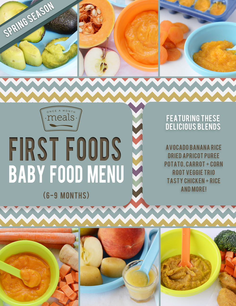 Baby Food Recipes 9 Month Old
 First Foods 6 9 Months Spring Baby Food Menu