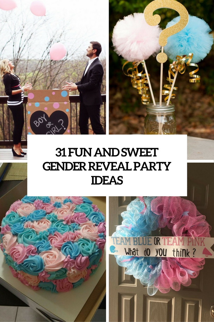 Baby Gender Reveal Gift Ideas
 31 Fun And Sweet Gender Reveal Party Ideas Shelterness