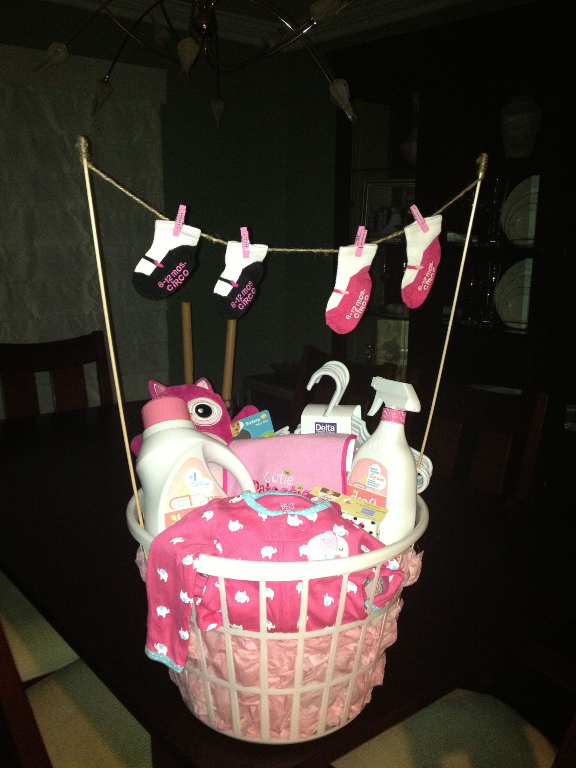 Baby Gift Basket Idea
 Laundry basket baby shower t Baby Gifts