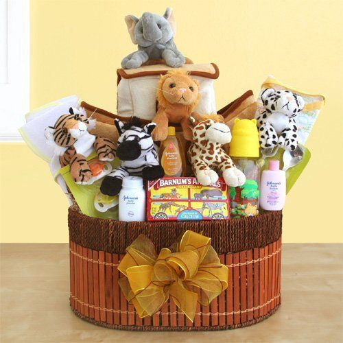 Baby Gift Basket Idea
 Noah s Ark Baby Basket