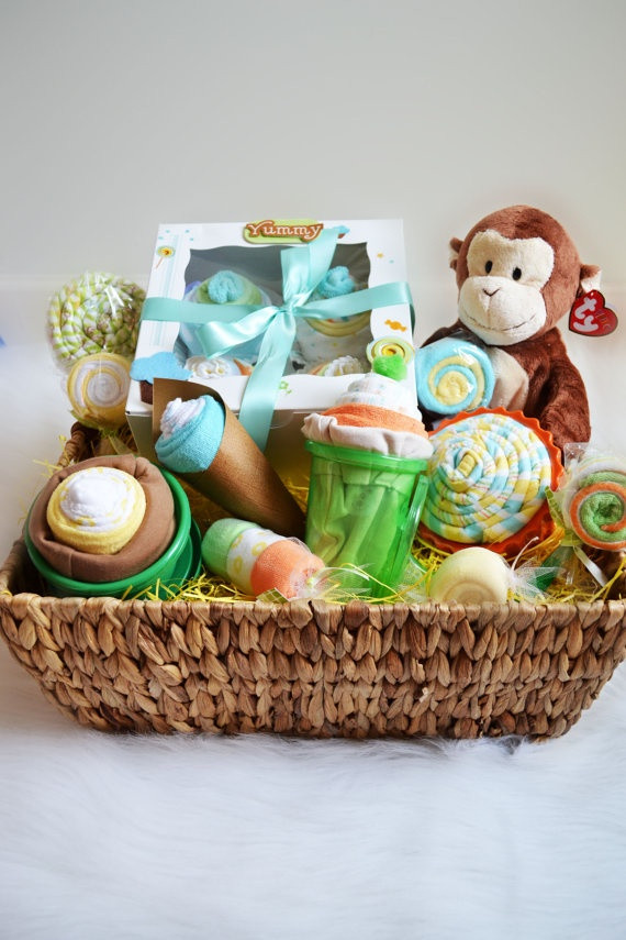 Baby Gift Basket Idea
 52 best images about baby t baskets on Pinterest