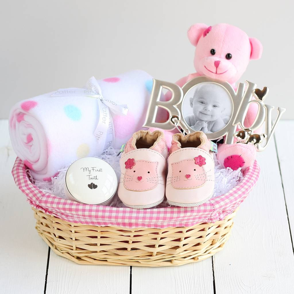 Baby Gift Ideas For Girls
 deluxe girl new baby t basket by snuggle feet