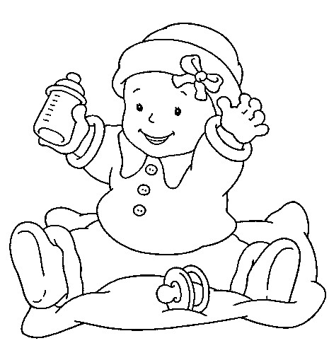 Baby Girl Coloring Pages
 coloring baby