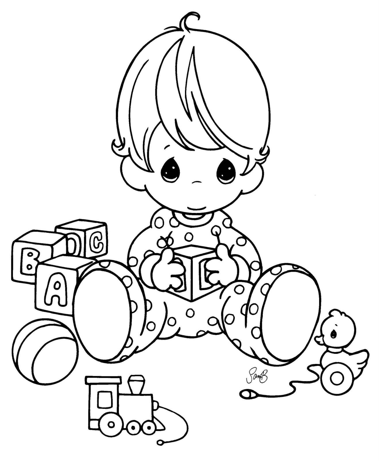 Baby Girl Coloring Pages
 Cute And Latest Baby Coloring Pages