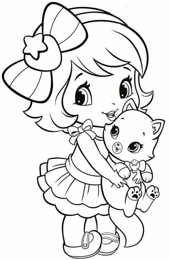 Baby Girl Coloring Pages
 Coloring Pages Little Girl