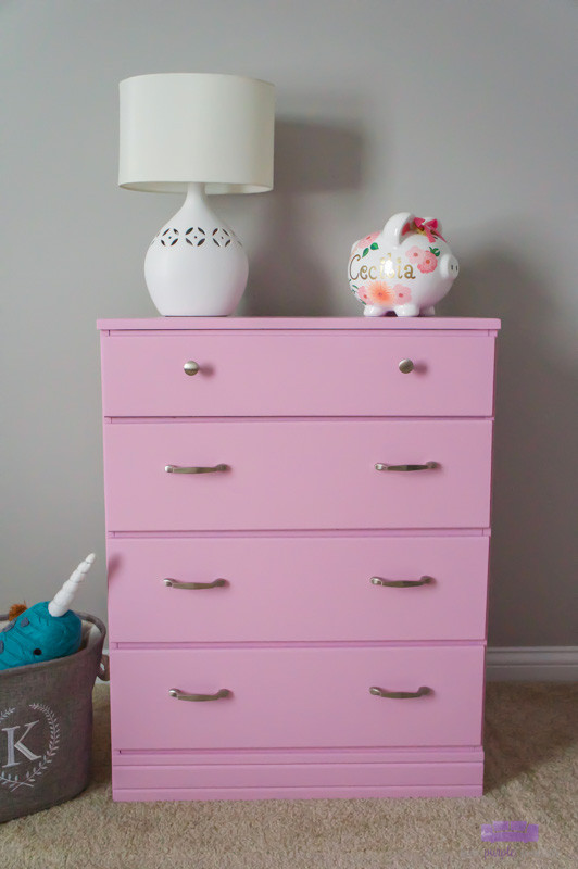 Baby Girl Dresser Ideas
 Light Orchid Girl s Dresser Makeover two purple couches