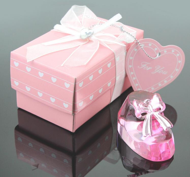 Baby Girl Keepsake Gifts
 100pcs Lot FREE SHIPPING Pink Crystal Baby Bootie