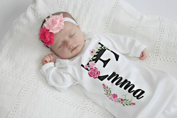 Baby Girl Keepsake Gifts
 Personalized Baby Gift Girl Newborn Girl ing Home Outfit