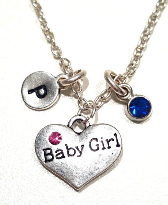 Baby Girl Necklace
 Baby Girl Necklace Baby Girl necklace Baby Girl Charm Baby