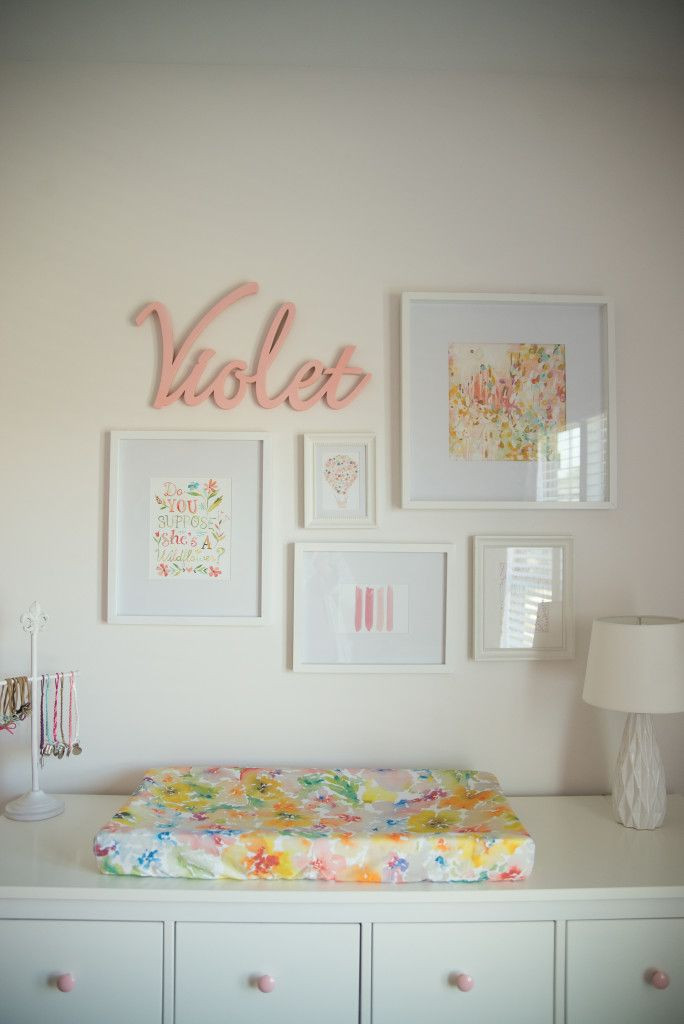 Baby Girl Nursery Wall Decor Ideas
 Violet s Whimsical Nursery