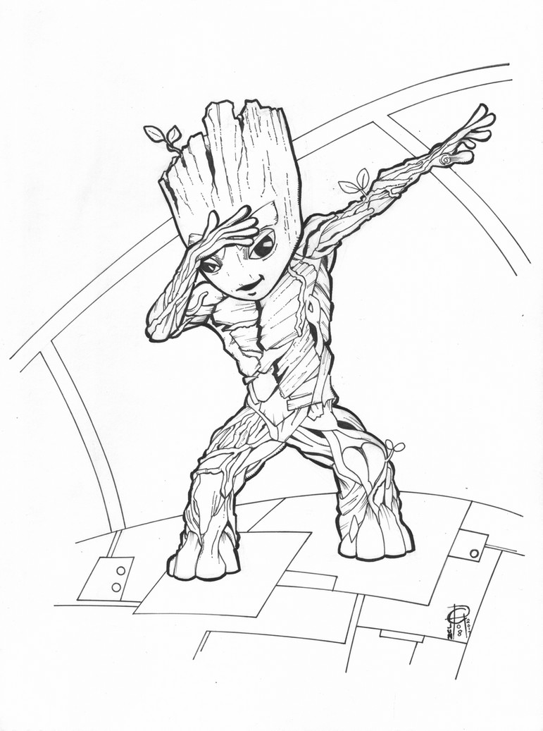 Baby Groot Coloring Pages
 Baby Groot GotGvol2 by MentalPablum on DeviantArt