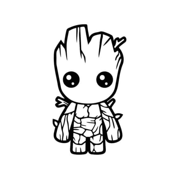 Baby Groot Coloring Pages
 Baby Groot Coloring Page Free Coloring Page Base