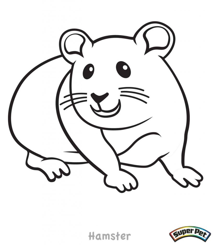 Baby Hamster Coloring Pages
 Dwarf Hamster Drawing at GetDrawings