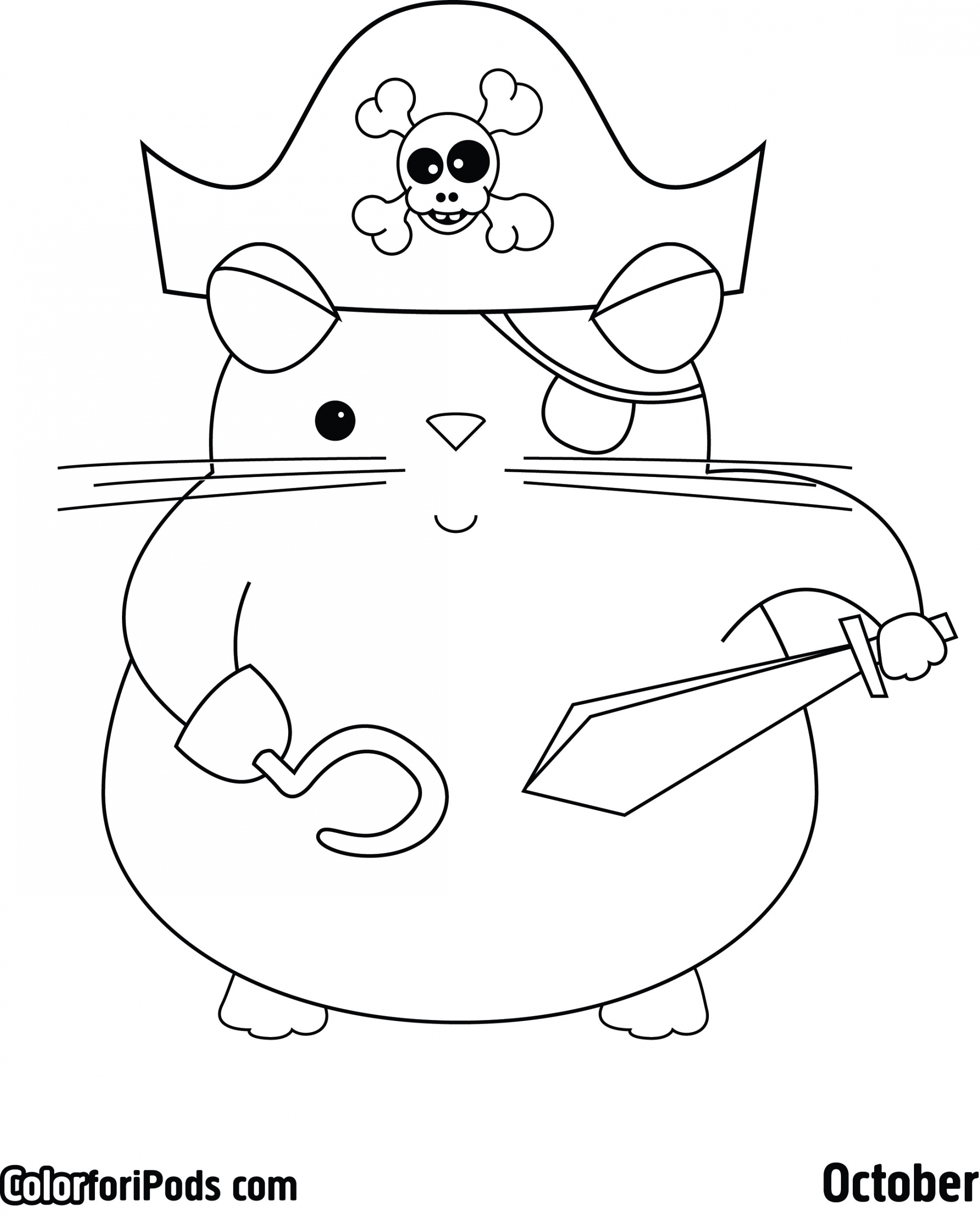 Baby Hamster Coloring Pages
 Free Coloring Pages