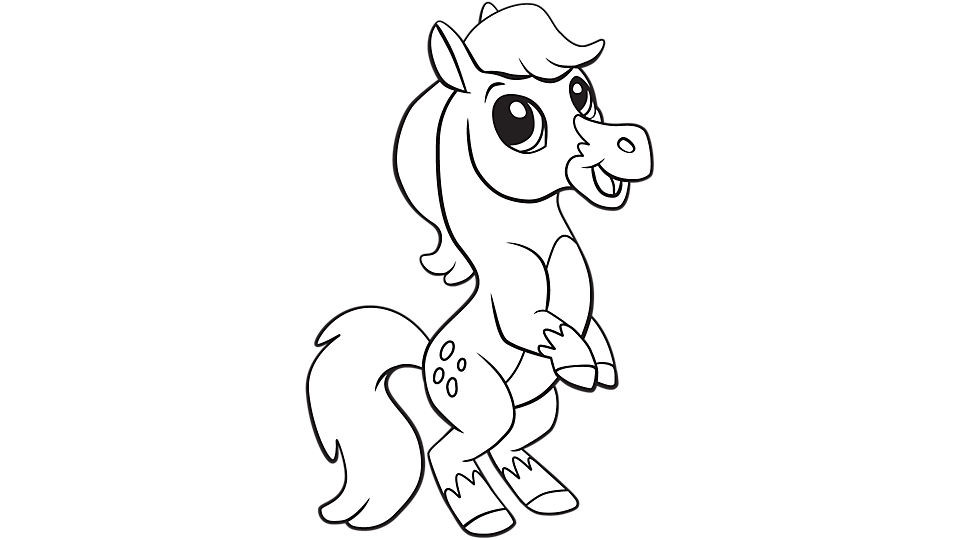 Baby Horse Coloring Page
 Baby horse coloring printable