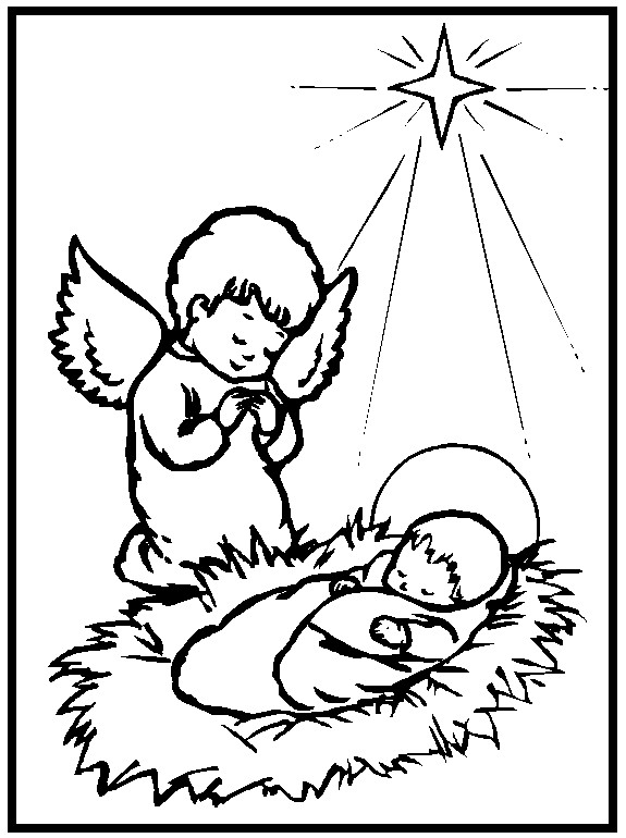 Baby Jesus Coloring Page
 Baby Jesus Coloring Pages For Kids