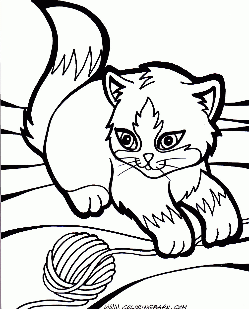 Baby Kitty Coloring Pages
 kitten coloring pages Free