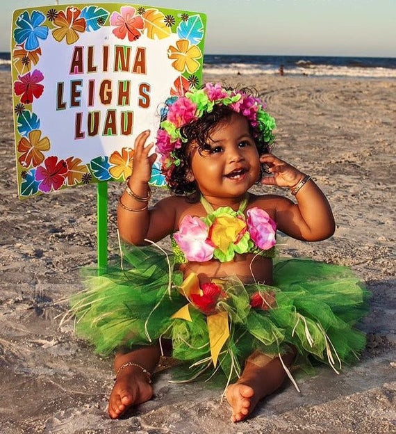 Baby Luau Party Ideas
 Baby Girl 1st Birthday Outfit for Luau First Birthday Luau