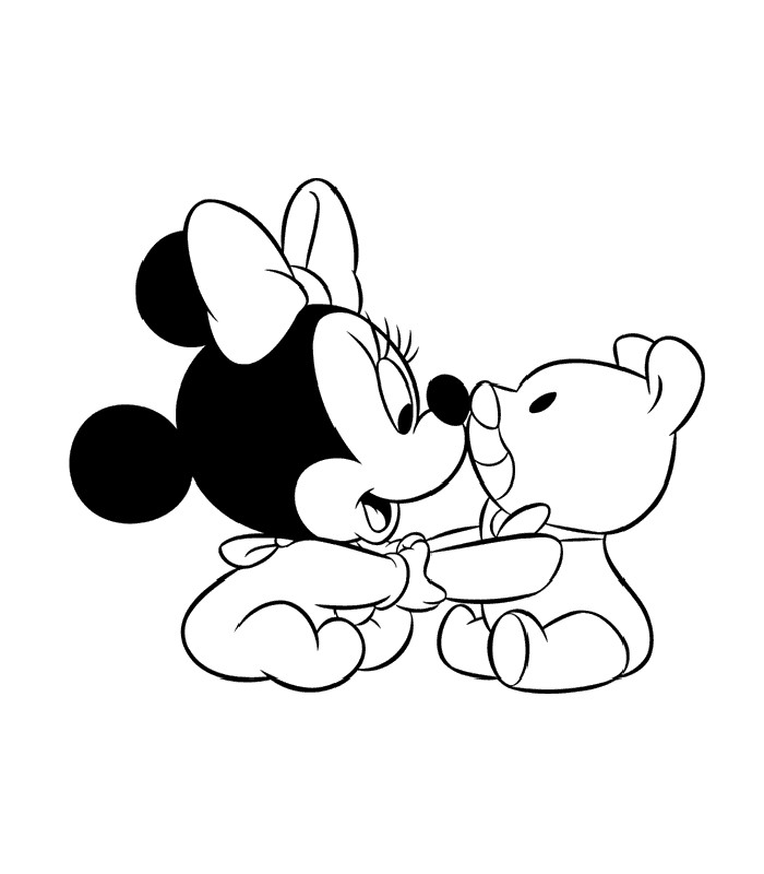 Baby Minnie Coloring Pages
 Baby Coloring Pages