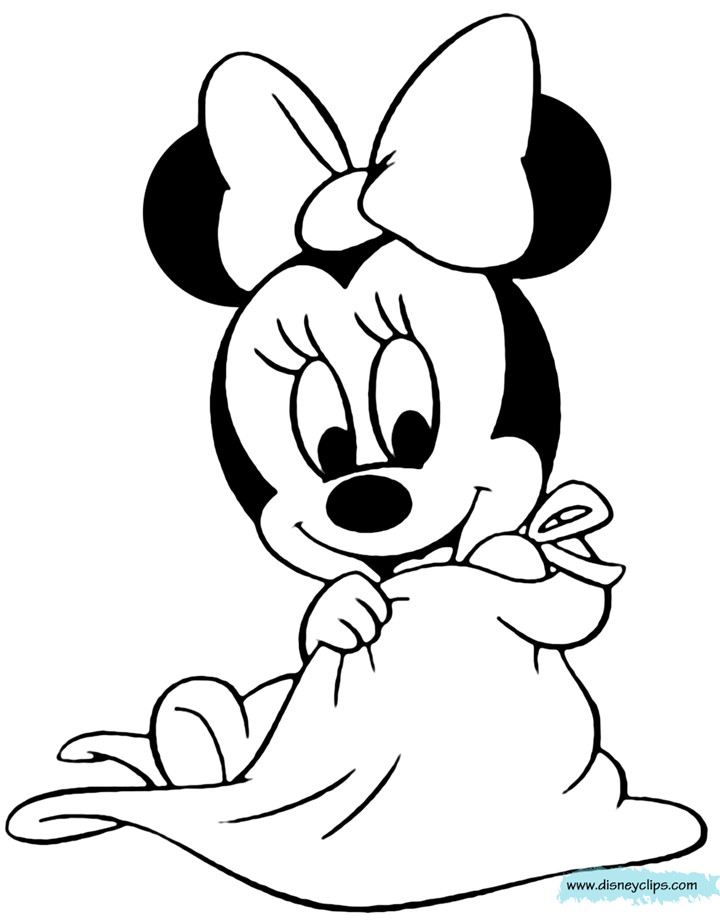Baby Minnie Coloring Pages
 Disney Babies Printable Coloring Pages 6