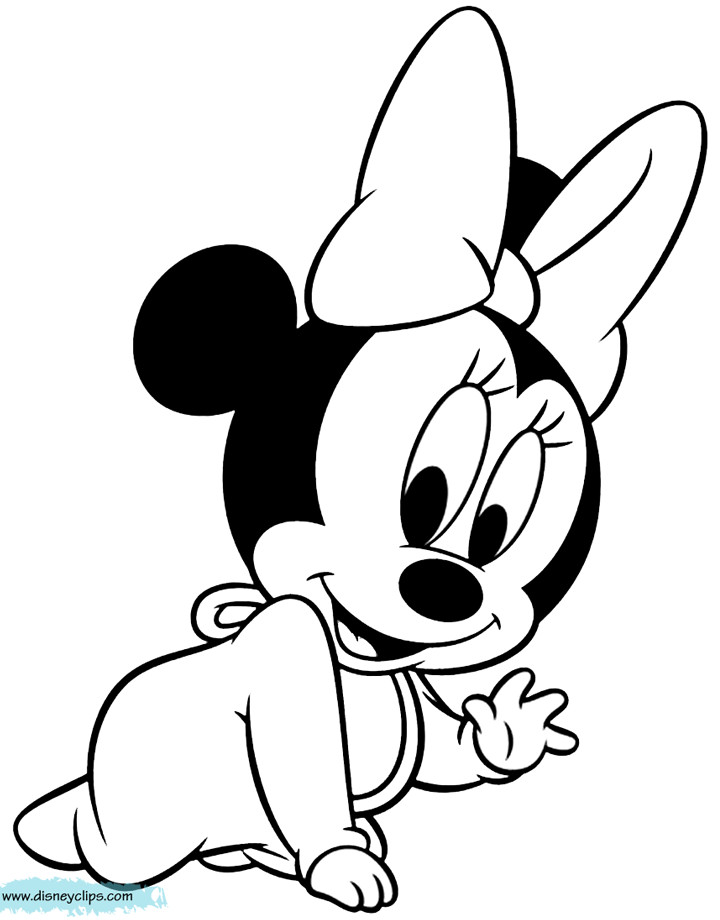 Baby Minnie Coloring Pages
 Disney Babies Printable Coloring Pages 7