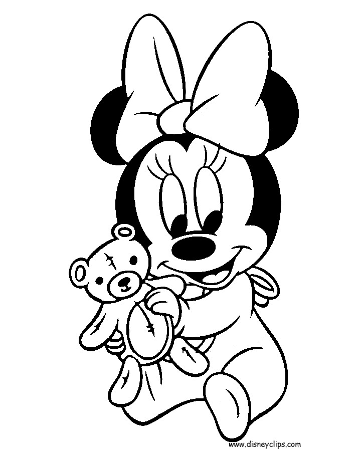 Baby Minnie Coloring Pages
 Disney Babies Coloring Pages 3
