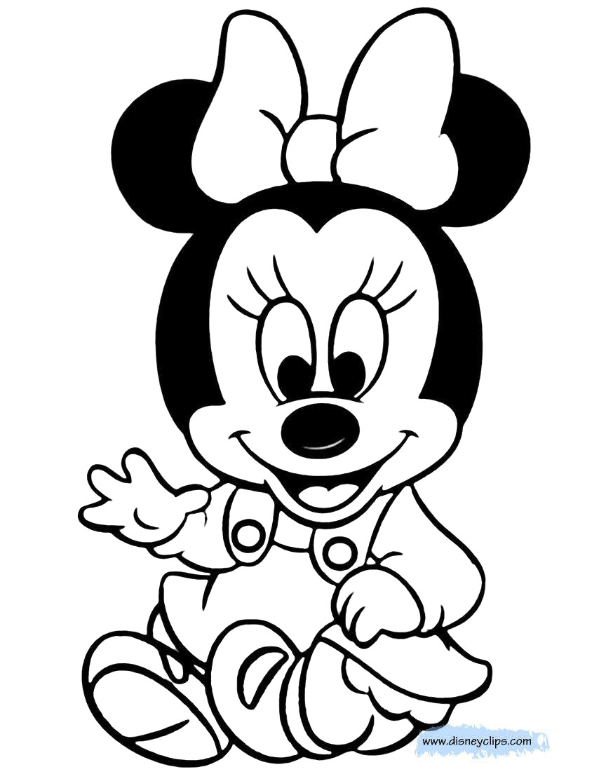 Baby Minnie Coloring Pages
 Disney Babies Coloring Pages 4
