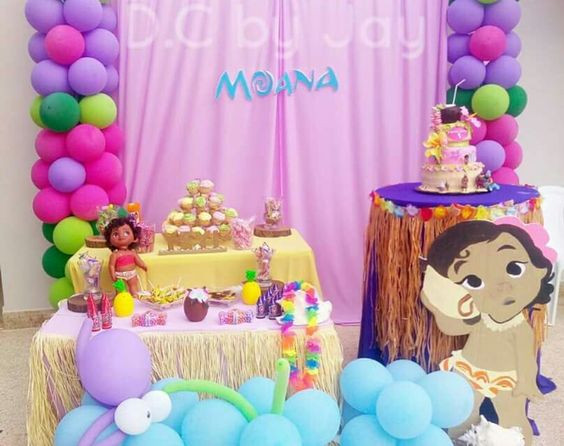Baby Moana Birthday Party
 Southern Blue Celebrations MOANA PARTY IDEAS