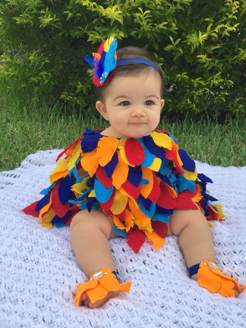 Baby Parrot Costume DIY
 Baby bird costume Baby parrot costume Baby Halloween