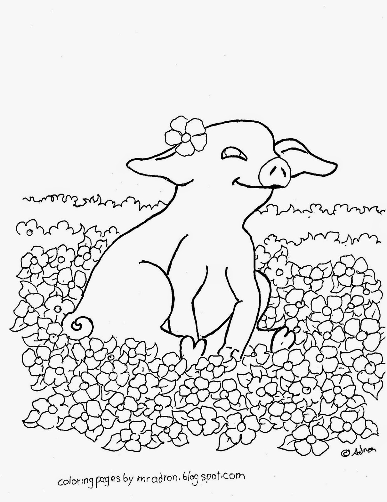 Baby Pig Coloring Pages
 Coloring Pages for Kids by Mr Adron Free Printable Baby