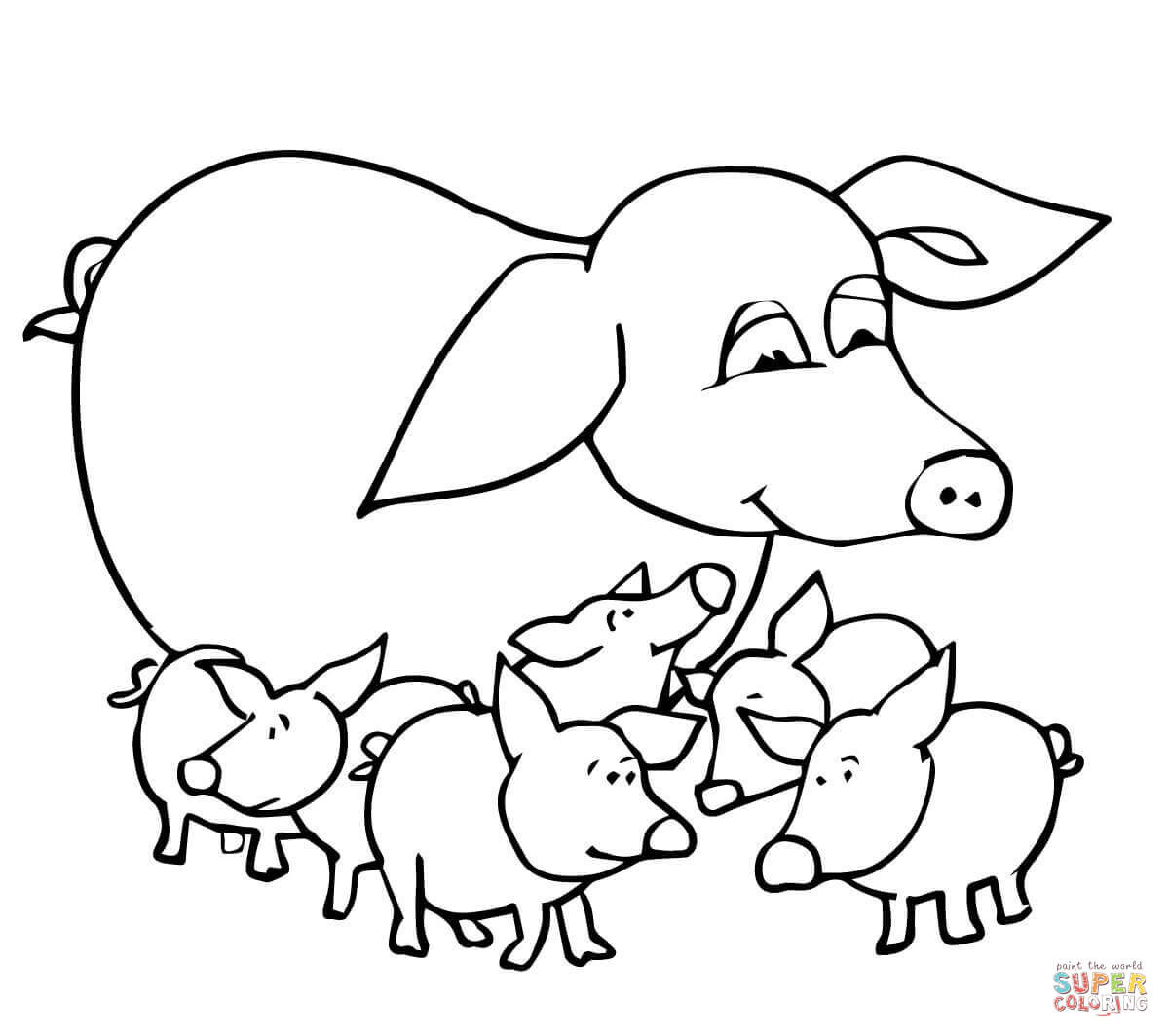 Baby Pig Coloring Pages
 Valentine Coloring Pages Baby Pig Coloring Pages