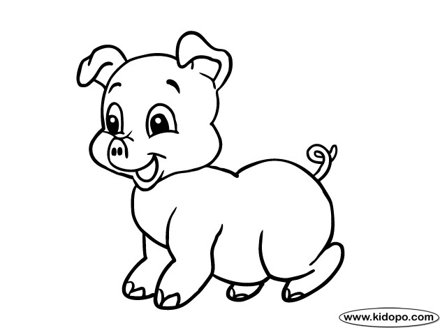 Baby Pig Coloring Pages
 Ausmalbilder für Kinder Malvorlagen und malbuch • Pig