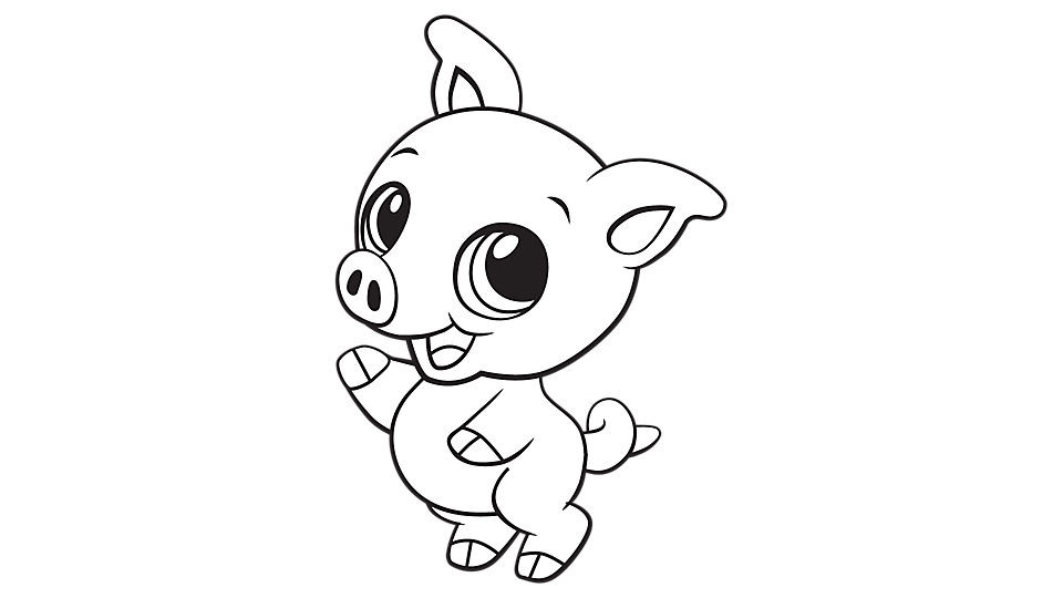 Baby Pig Coloring Pages
 Baby pig coloring printable